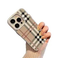 Retro Plaid Texture Pattern Phone Case, Durable Protective Cover, Fashion Phone Protector for iPhone 16 15 14 13 12 11 Pro Ma...