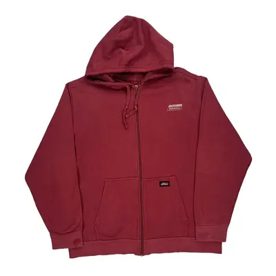 Dickies Hoodie - XL Red Cotton Blend