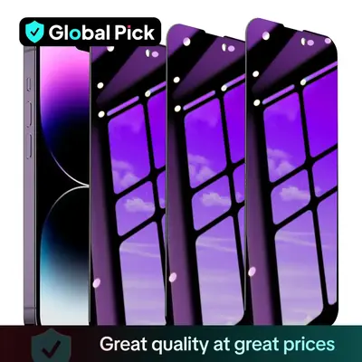 Anti-spy Tempered Glass Screen Protector, 3 Counts Anti-blue Light Phone Screen Protector, Phone Accessories Compatible with ...