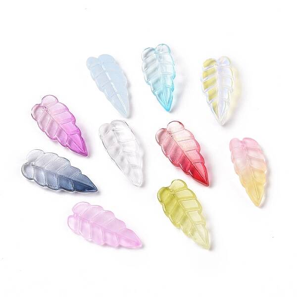 Electroplate Transparent Glass Pendant