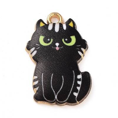 Rack Plating Alloy Enamel Pendants