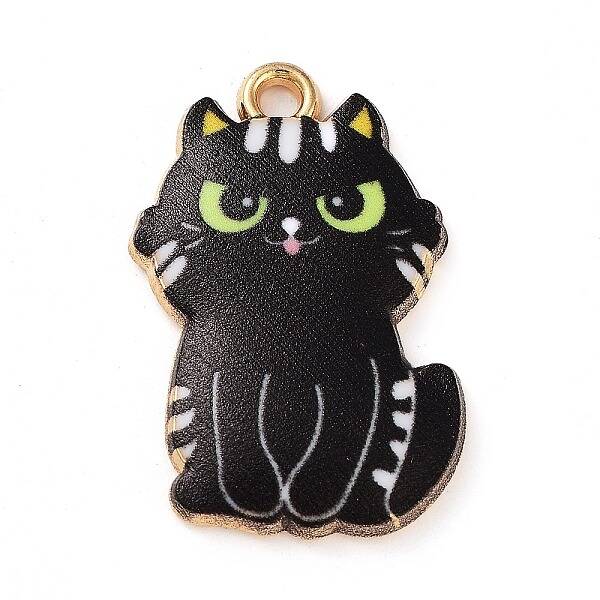 Rack Plating Alloy Enamel Pendants