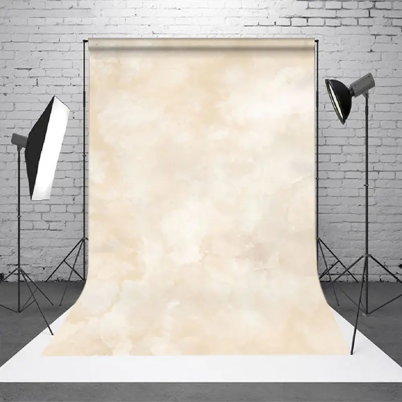 Aperturee Light Yellow Marble Abstract Photography Backdrop - Aperturee