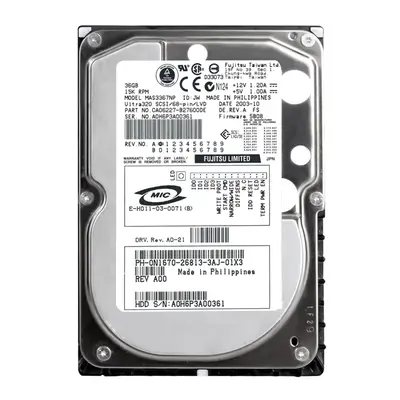 N1670 Dell 36GB Ultra-320 SCSI 15000 3.5-inch 8MB Hard Drive