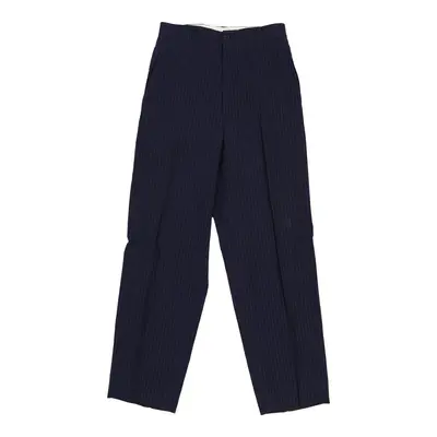 Byblos Trousers - 28W 29L Navy Viscose Blend