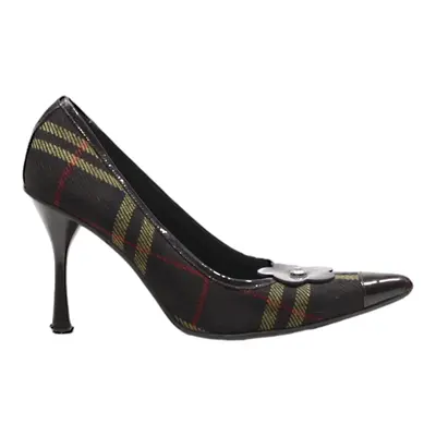 DOLCE & GABBANA Pump Heels Black Leather Womens UK 3.5