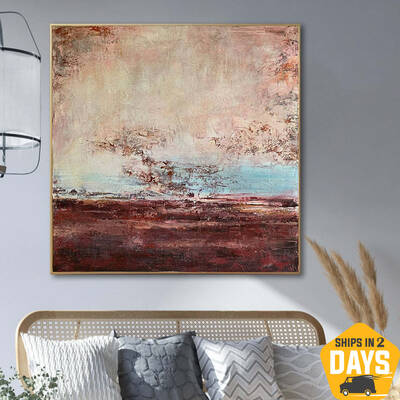 Original Oil Painting Abstract Landscape Painting Original Art Painting Original Home Decor Wall Art Large Landscape Art | BR...