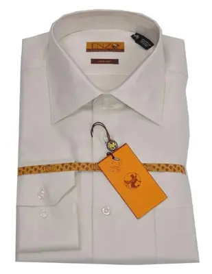 NTDB32M Best Cheap Priced Designer Sale Online Discount Dress Lay Down Shirt Cream Twill Regular Cuff 61102-3-B Men's Dress S...