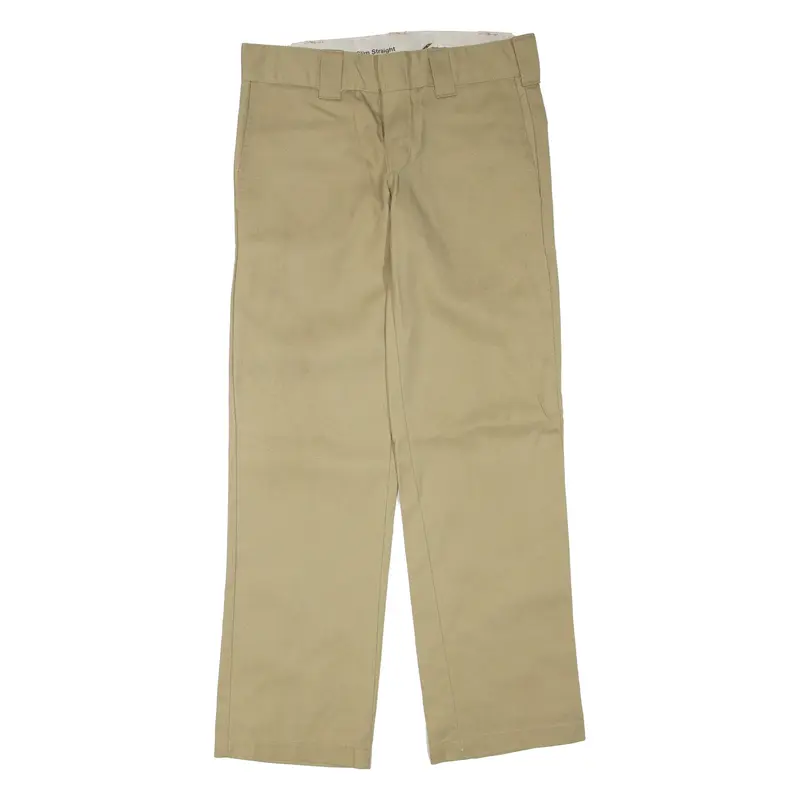 DICKIES Mens Trousers Beige Slim Straight W30 L30