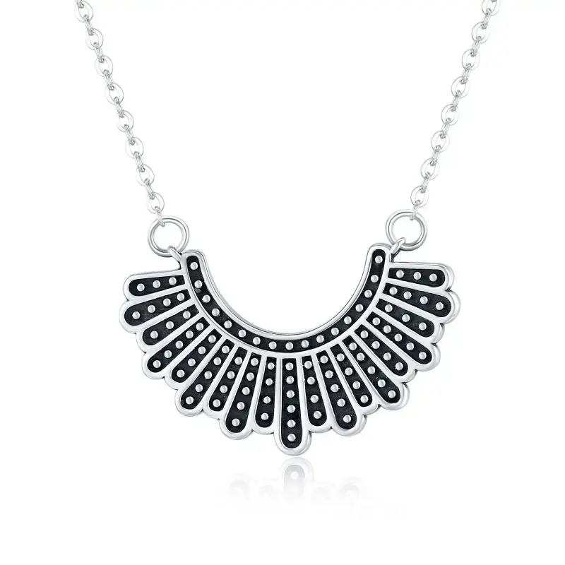 Sterling Silver Feather Pendant Necklace for Women