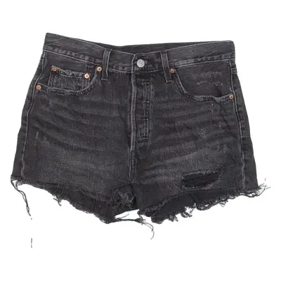 LEVI'S 501 BIG E Womens Denim Shorts Black M W29