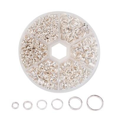 1 Box Iron Split Rings