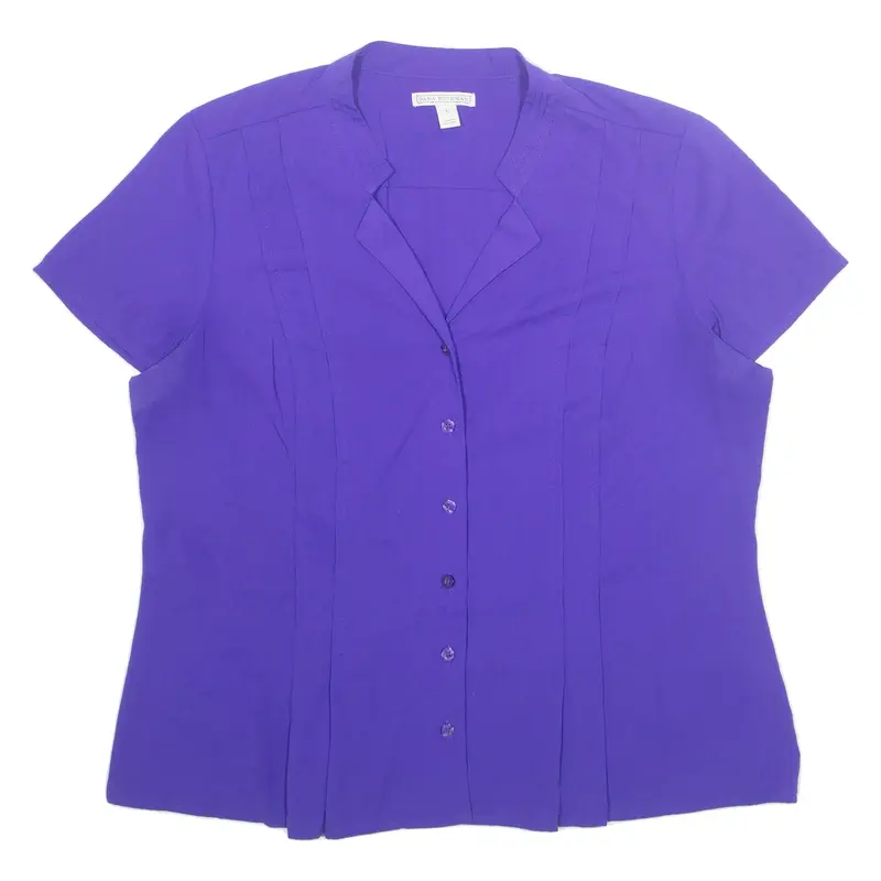DANA BUCHMAN Womens Shirt Purple L