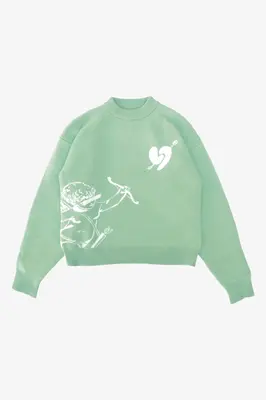 Amor Knit Sweater Matcha Green