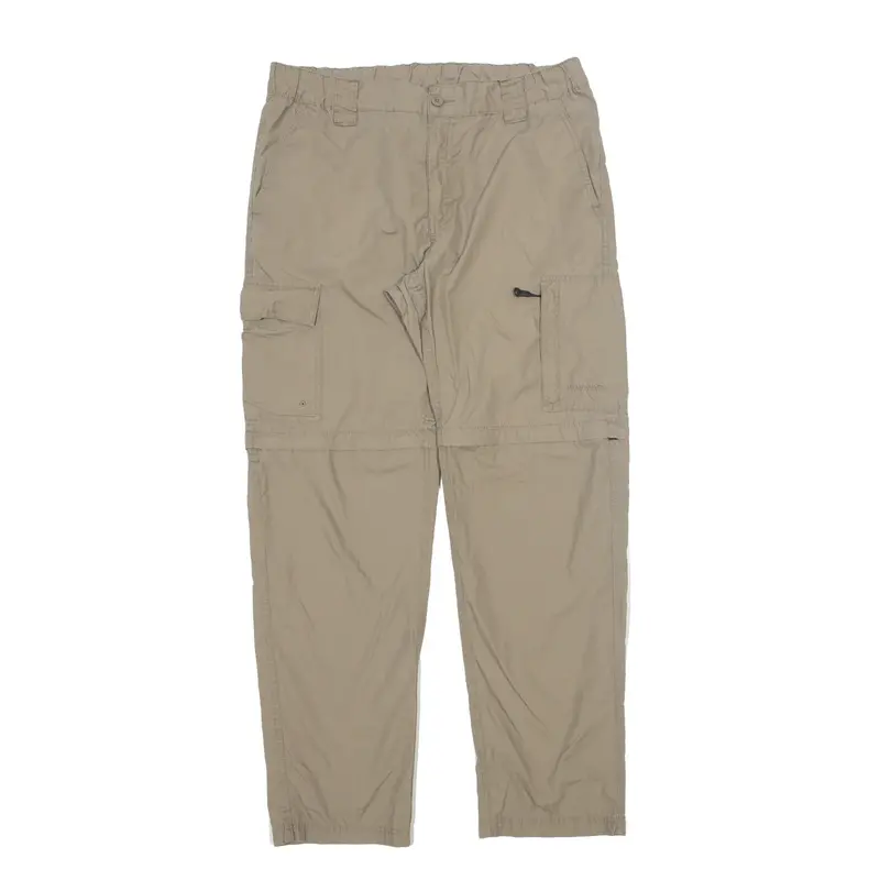KILIMANJARO Cargo Trousers Beige Regular Straight Mens W34 L32