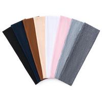 8 Pcs Non-Slip Sports Hair Bands for Women, Elastic Soft Fabric Sweaty Headbands for Fitness Yoga Running Sports (Multicolor)