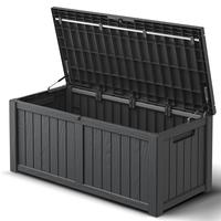 LHBCRAFT 60 gallon/80 gallon/120 gallon outdoor deck storage box Waterproof, Lockable, Extra Seat, UV 1000+ Anti-ultraviolet,...