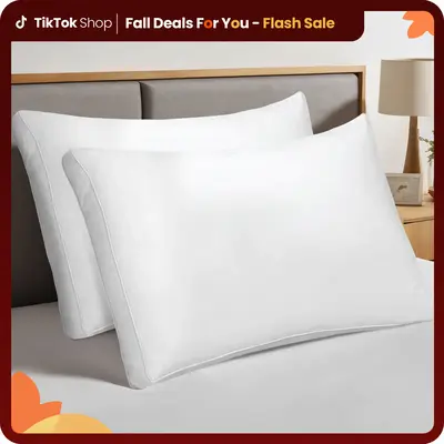 ăFall Deals For YouăUtopia Hotel Quality Gusseted Pillows Set of 2 for Back, Stomach or Side Sleepers - King & Queen Size...
