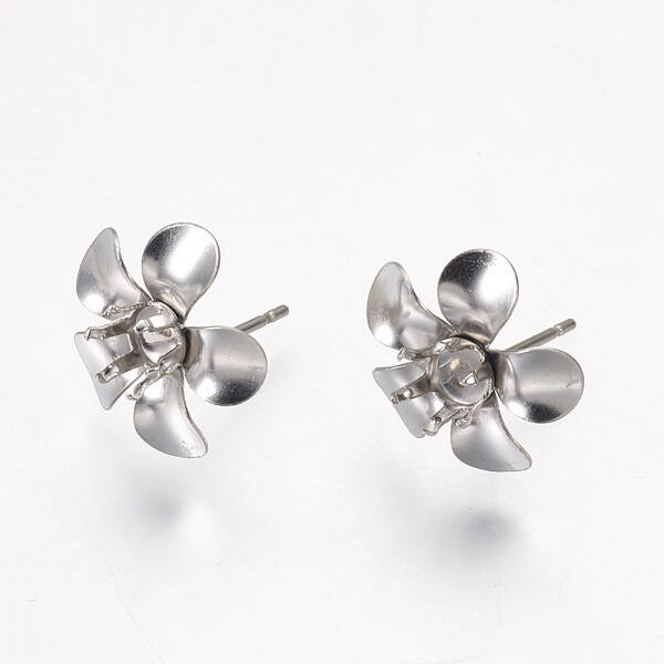 Tarnish Resistant 304 Stainless Steel Stud Earring Findings