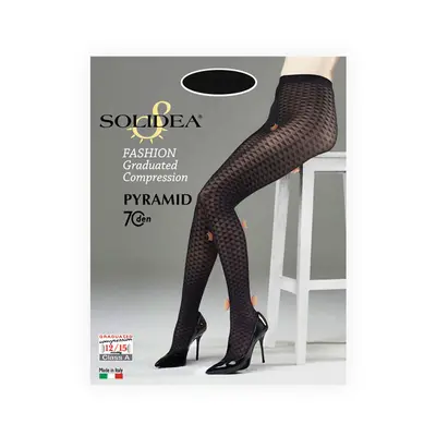 Solidea Pyramid 70 Den Microfibre Compression Tights 12 15mmHg 2M Navy Blue