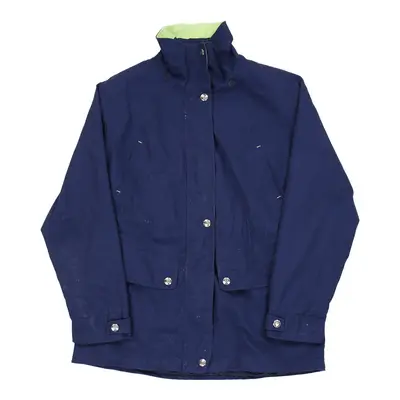 Mackintosh Jacket - Large Blue Cotton