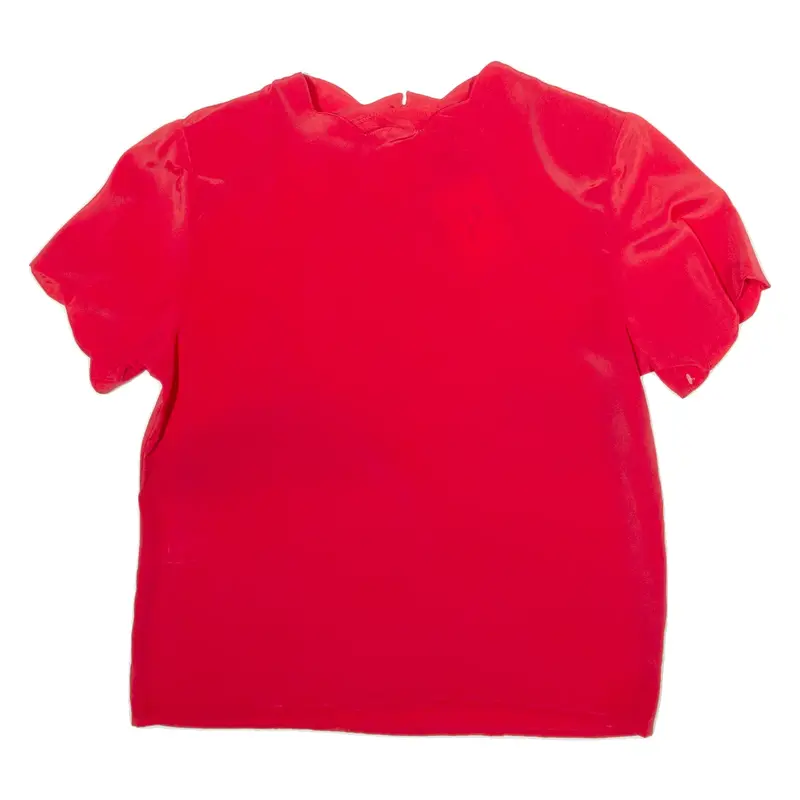 SARA STEPHEN Womens Blouse Red S