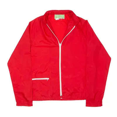 PACIFIC SPORTSWEAR Lightweight Rain Jacket Red 90s Mens M