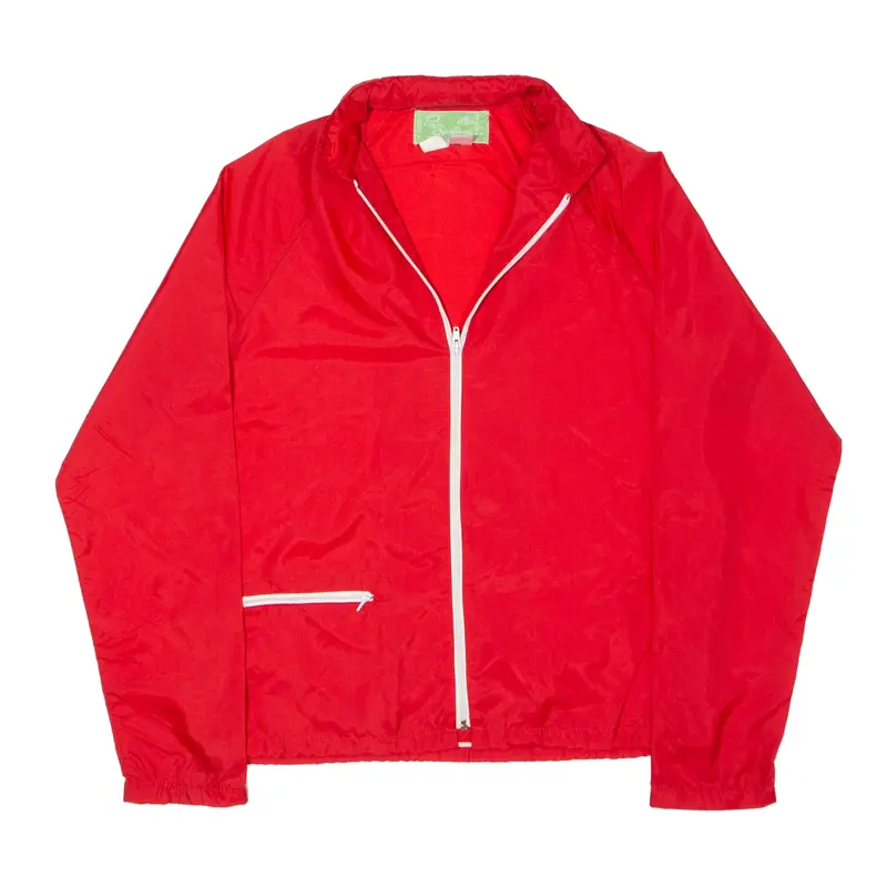 PACIFIC SPORTSWEAR Lightweight Rain Jacket Red 90s Mens M