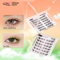 MAYtobe False Eyelashes Glue Free Self-Adhesive Eyelashes Clusters 1 Box 36 Pcs Reusable Clusters Beginner Friendly with Twee...