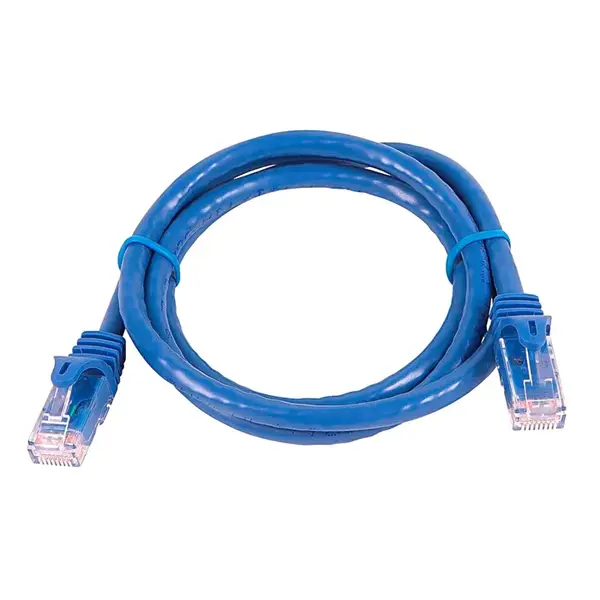 11328 Monoprice Cat5e Ethernet Patch Cable FLEXboot Snagless RJ45 Stranded 350MHz UTP Pure Bare Copper 24AWG 3ft Blue