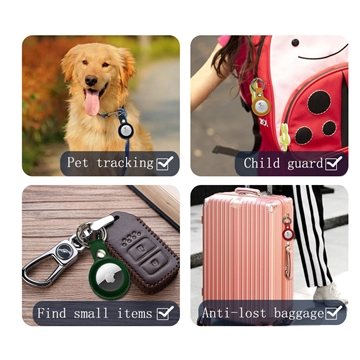 10 Promotional Protective Leather Case for Apple AirTag - ...