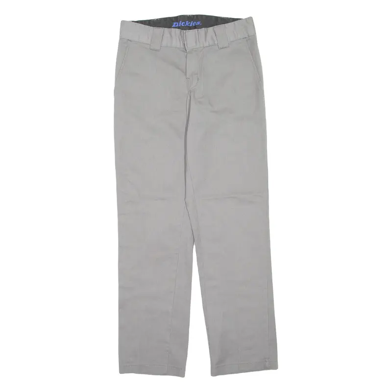 DICKIES FLEX Mens Trousers Grey Regular Straight W29 L30