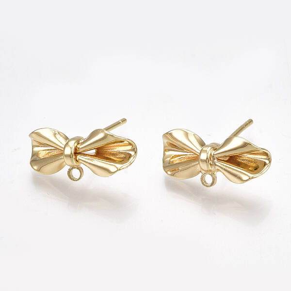 Brass Stud Earring Findings