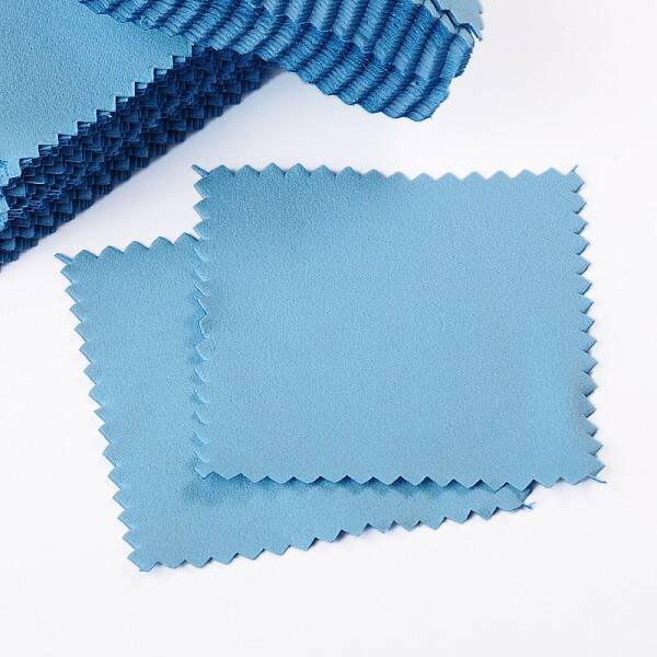 Suede Fabric Square Silver Polishing Cloth