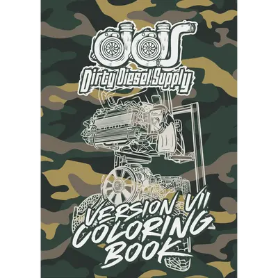 Dirty Diesel Supply Version 7 Truck Coloring Book - Perfect for Kids and Adults