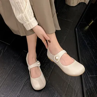 CHIKO Calyn Round Toe Block Heels Mary Jane Shoes