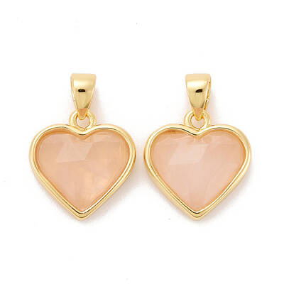 Natural Rose Quartz Charms