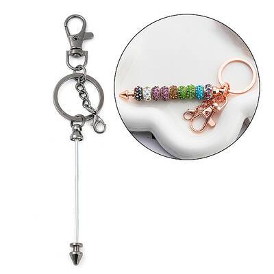 Metal Beadable Keychains