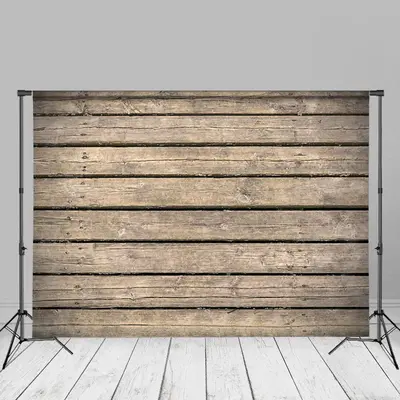 Brown Wooden Simple Portrait Photography Backdrops - Aperturee