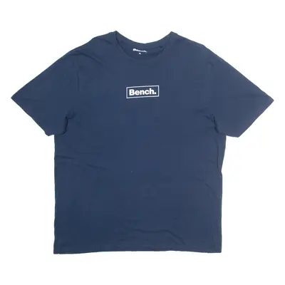 BENCH Mens T-Shirt Blue XL