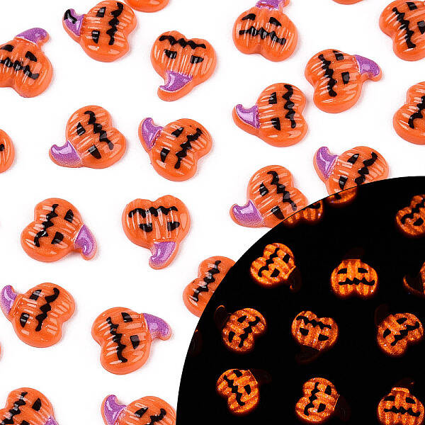 Helloween Theme Luminous Resin Decoden Cabochons