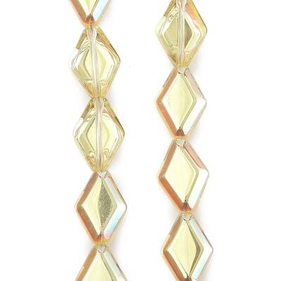 Electroplate UV Plating Glass Beads Strands