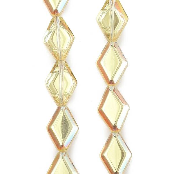 Electroplate UV Plating Glass Beads Strands