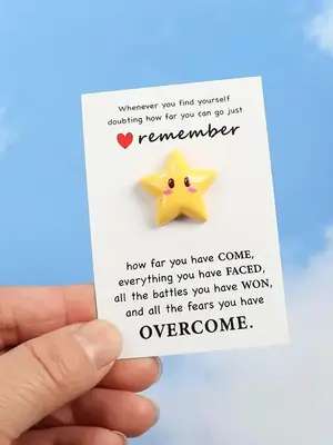 Cute Star Design  Card, Inspirational Greeting Card, Funny Memorial Gifts, Blessing Gifts for My Teacher and Friends, Birthda...