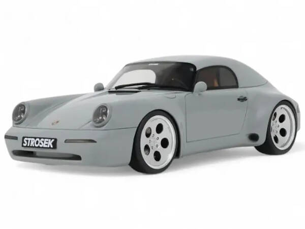 2023 Strosek Mega 30 Speedster (Porsche 911) Classic Gray 1/18 Model Car by GT Spirit