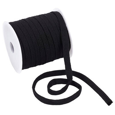 BENECREAT 27 Yards Black Flat Replacement Cotton Cords