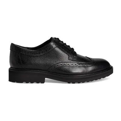 Vionic Lombard Leather Men's Oxfords Shoes - Black - Size:US 11 Men