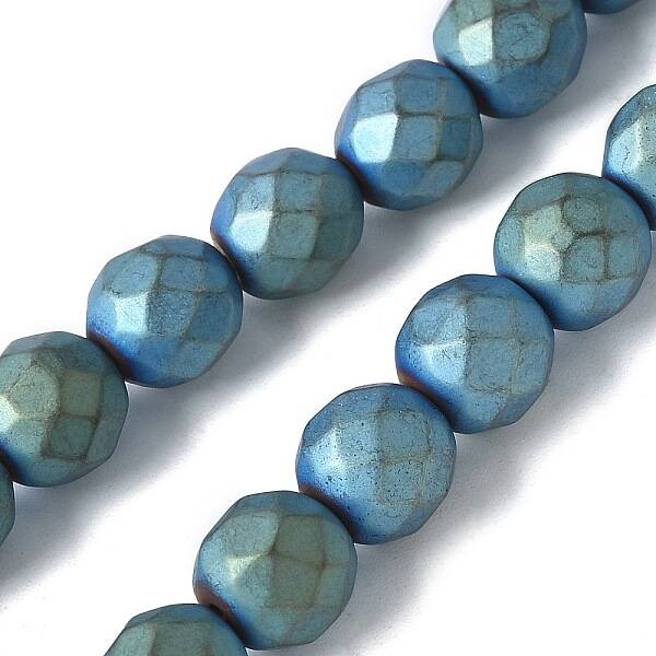 Electroplated Synthetic Non-magnetic Hematite Beads Strands