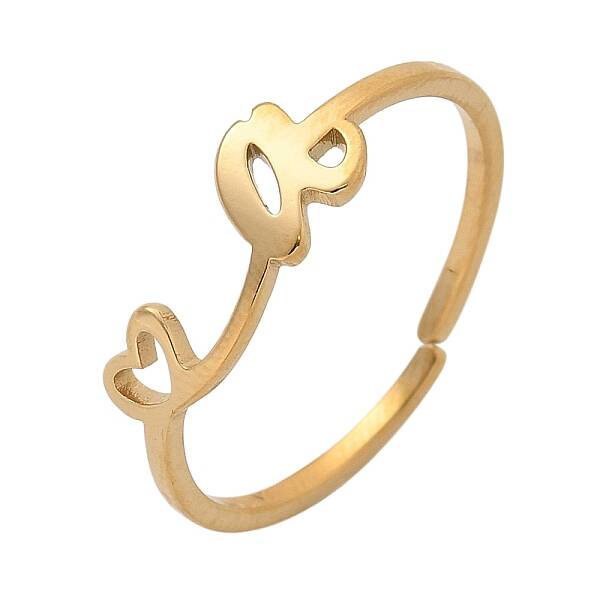 304 Stainless Steel Cuff Rings for Women
