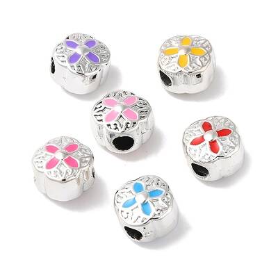 CCB Plastic Enamel European Beads
